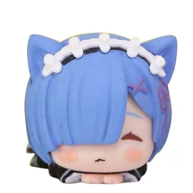 4CM Anime Rem Figure Re Zero kara Hajimeru Isekai Seikatsu Hikkake Figure Nekomimi Cute Anime Toy Gift Collection Decoration PVC