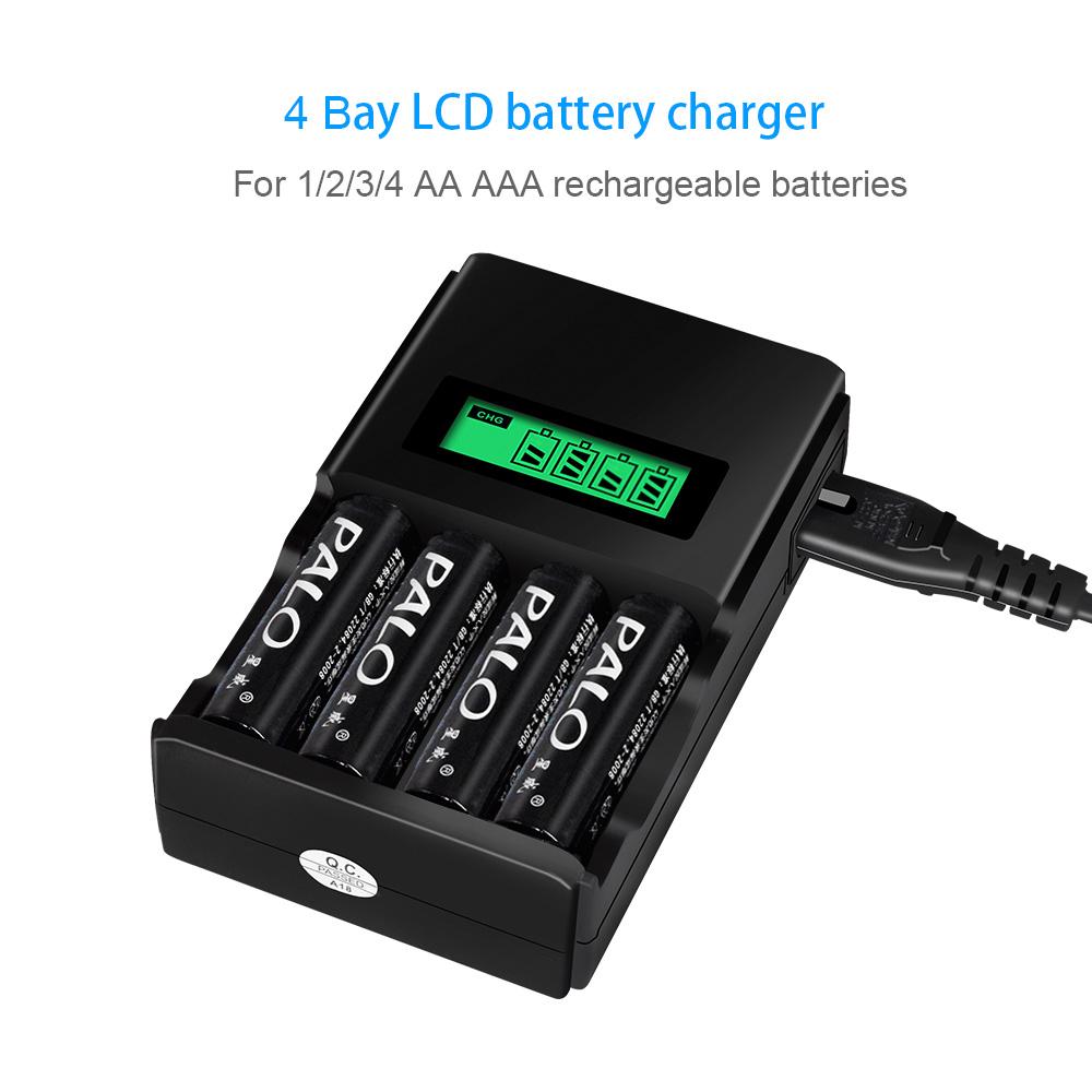 Charger Quick Palo Lcd Smart Battery Charger For Aa Aaa Nimh Nicd Reachargeable Battery Use Multifunction Charger