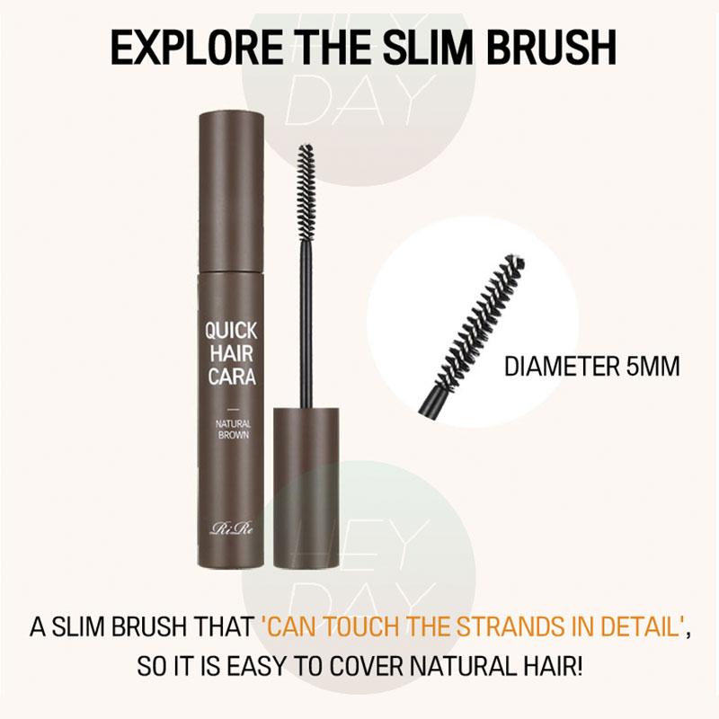 RIRE Quick Hair Cara – Корейская тушь для волос для маскировки седины и коррекции линии роста волос