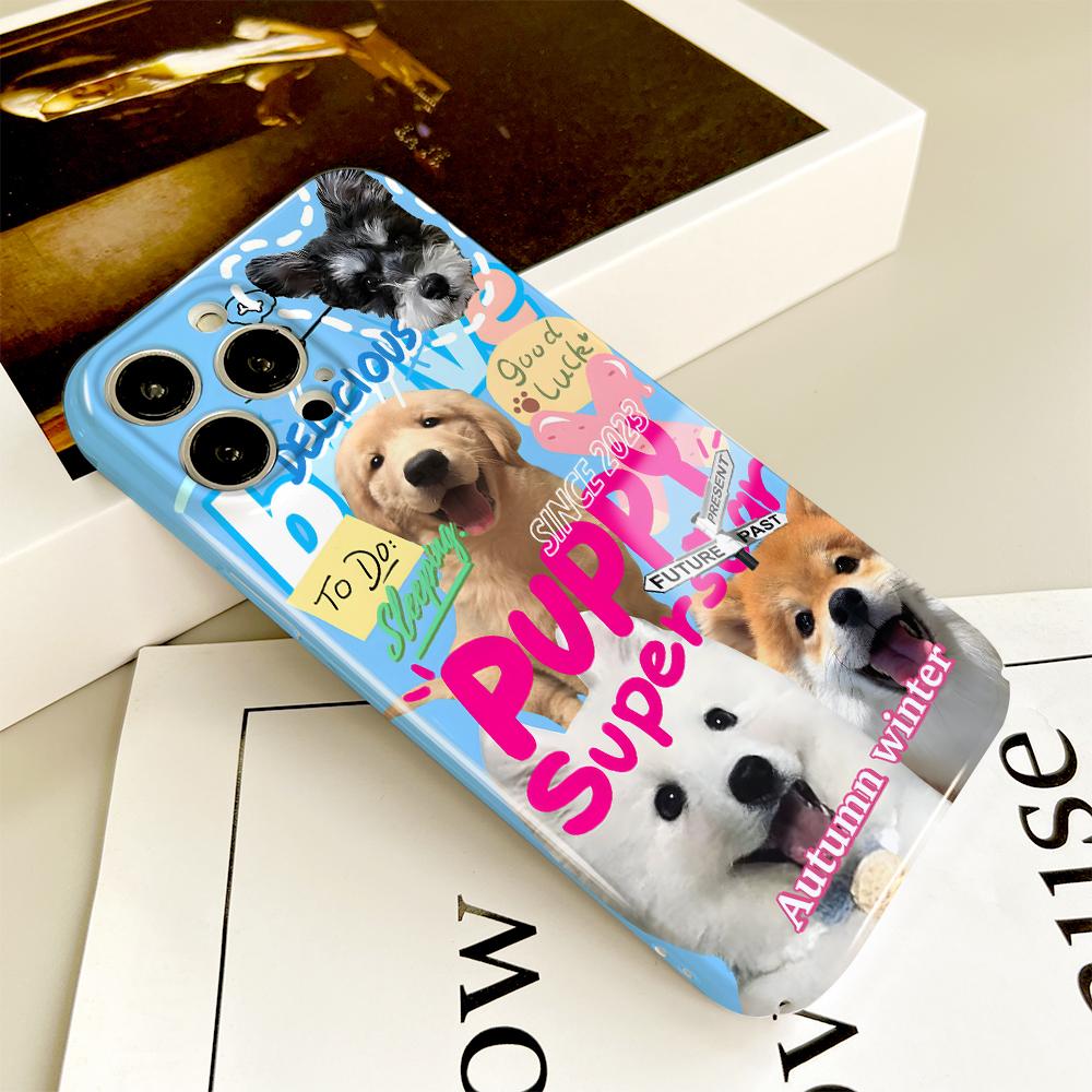 Универсальный пленочный чехол для телефона с мультяшным рисунком, твердый корпус, полное покрытие, противоударный защитный чехол для камеры