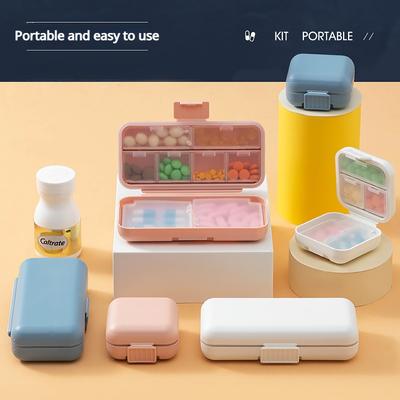 Аптечка с 7 сетками и магнитной пряжкой Складная 7-дневная 1-недельная независимая упаковка для таблеток и хранения Маленькая аптечка унисекс