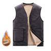 Men 'S Fleece Plus Size Vest Casual Vest Warm And Cold -Proof Inner Casual Sleeveless Vest