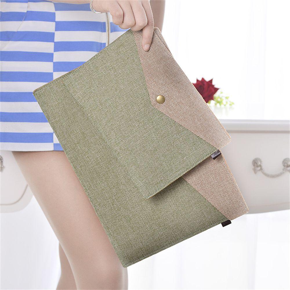 Cases Home Imitation Linen Canvas School File Bags File Envelopes Folders Organizers File Folders