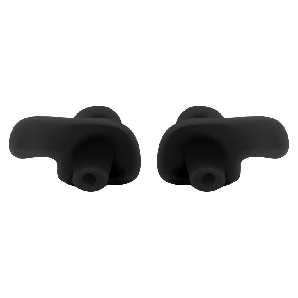 1 Pair Swimming Ear Plugs Soft Silica Gel Waterproof DustProof Water Sports Swim Earplugs(Black In Bulk )