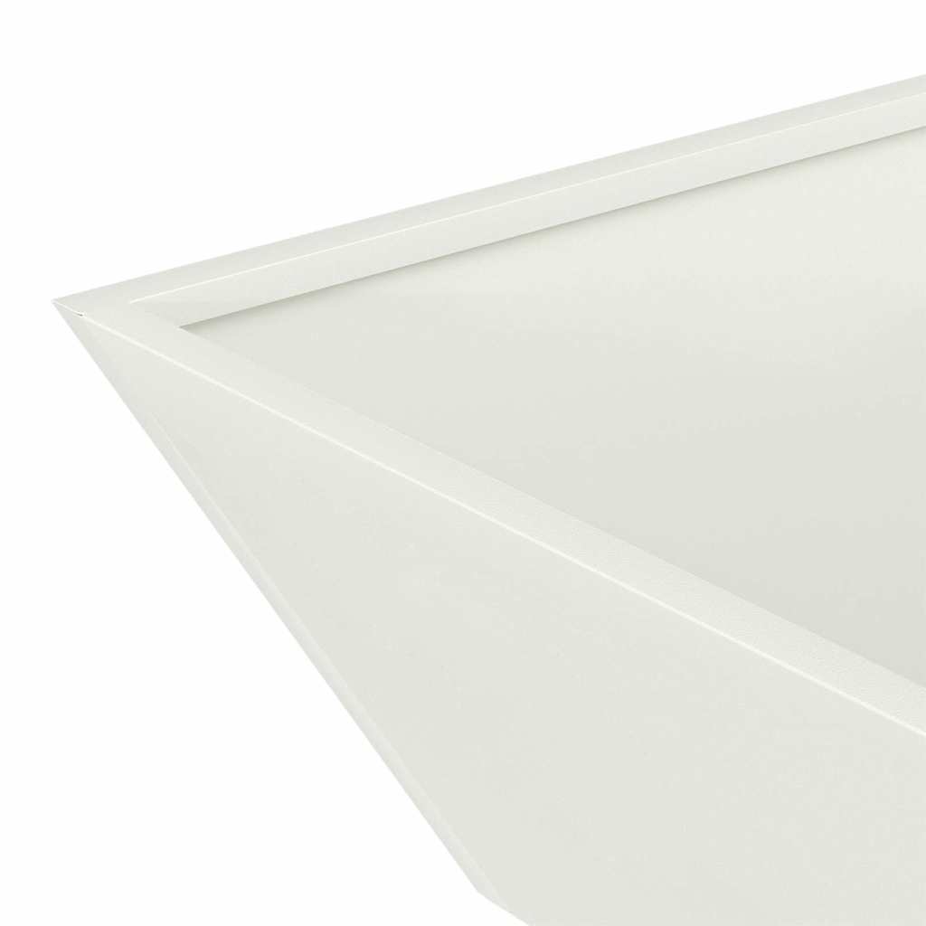 Garden Planter White 50 x 50 x 15 cm Cold Rolled Steel