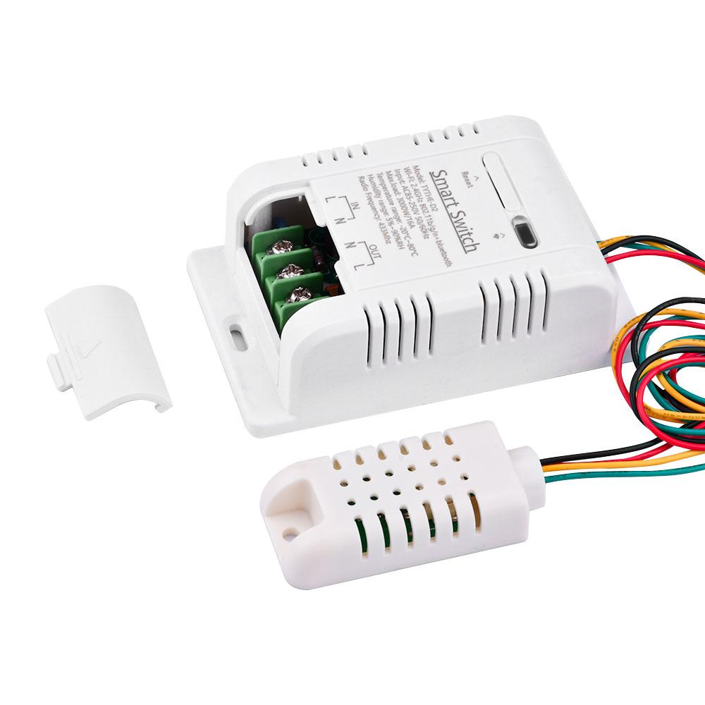 eWeLink Smart TH16 Switch Temperature and Humidity Switch Monitoring WiFi Switch Wireless Control for Alexa Google Home