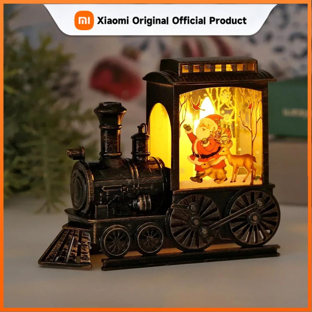 Xiaomi Светодиодные ночные светильники, винтажный портативный ночник в виде поезда, работающий от батареек, подвесные фонари для улицы, рождественские праздничные украшения для вечеринок