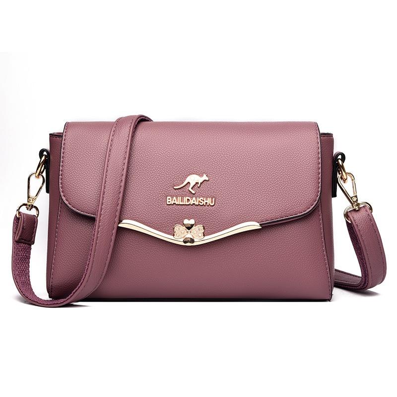 Женская сумка, модная сумка через плечо, женская мягкая кожаная сумка, сумка для мам среднего возраста, универсальная маленькая квадратная сумка