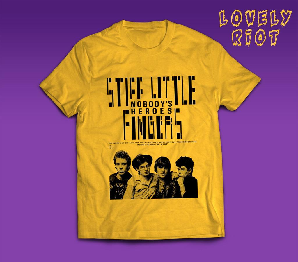 T-Shirt inspired on Stiff Little Fingers Punk Rock Vintage style Northern Irish Punk-Inspired Tee