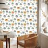 Animals, palms, cacti and green wallpaper for living room and bedroom 50x1000