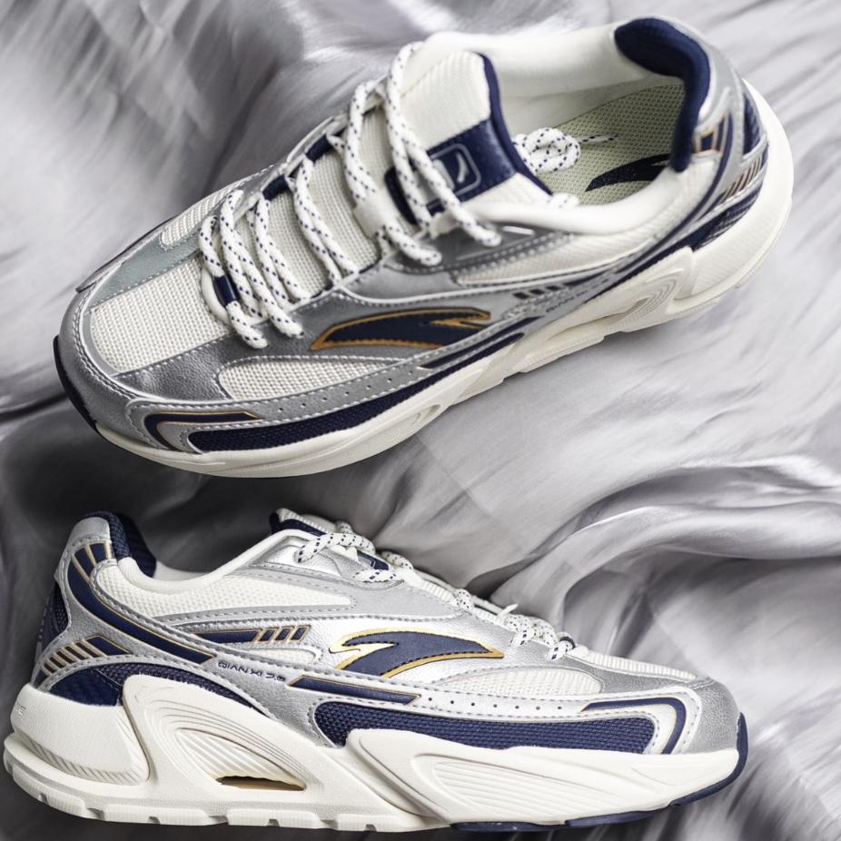 Anta Millennium 6 удобные универсальные ретро кроссовки мужские кроссовки серебристо-белые 912348883-2