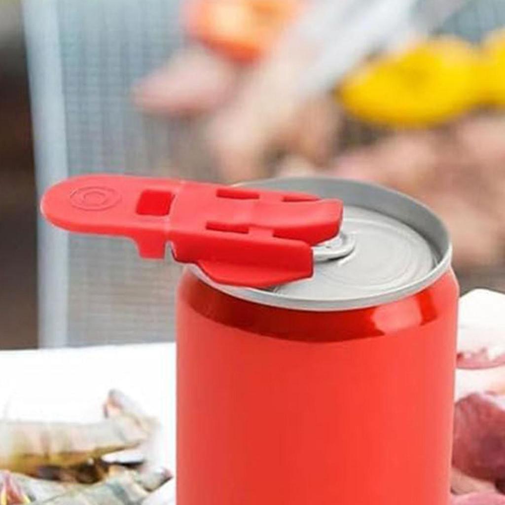 6pcs Can Opener Easy Bottle Opener Plastic Drink Lid Easy To Use Kitchen Gadgets Soda Beer Beverage Can Opener Accessories 6