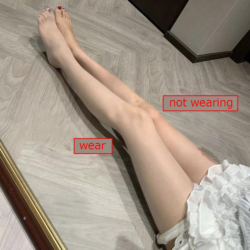 Женские прозрачные чулки, ультратонкие нейлоновые колготки 0D, бесшовные колготки, прозрачные чулки