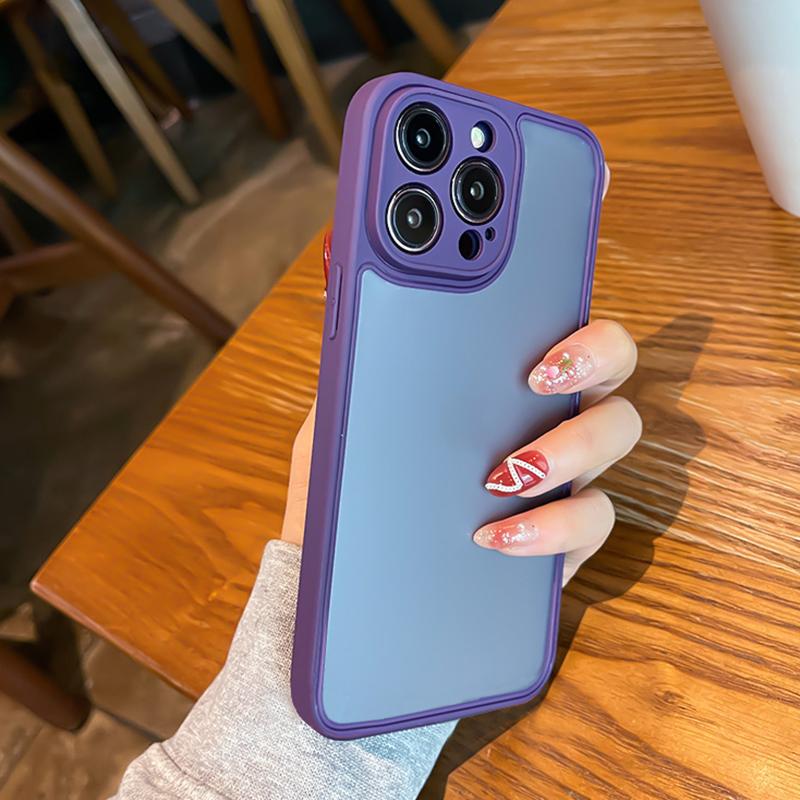 Роскошный ультратонкий матовый защитный чехол для телефона для Iphone 14 13 12 11 Pro Max Xr Xs Max 14plus, мягкий противоударный чехол-бампер
