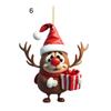 Мультяшный олень рождественский кулон подвесное украшение с шнурком легко повесить очаровательное рождество