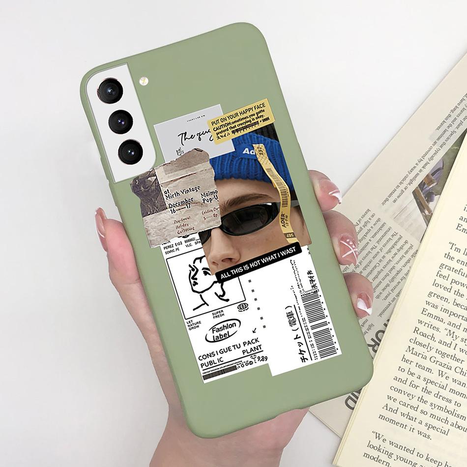 For Samsung S22 Ultra Plus 5G Case Cute Painted Silicone Soft TPU Phone Cover For Samsung Galaxy S22 S 22 Ultra Plus Case Bumper
