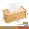 Бамбуковый и деревянный настольный органайзер с выдвижными ящиками для телефонов, косметики и пультов