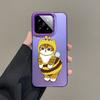 Подарочный чехол для телефона для Xiaomi Redmi Note 15 14 5G 13 12 10 11 Pro Plus 4G 15C 14C 13C 12C Посеребренная IMD крышка Милое искусство с кошкой