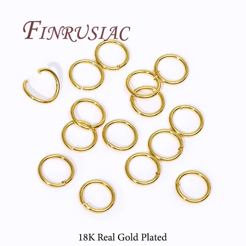 20-200Pcs 3-8mm Gold Plated Split Ring Open Jump Rings Connectors For DIY Jewelry Making Supplies Connecting Rings