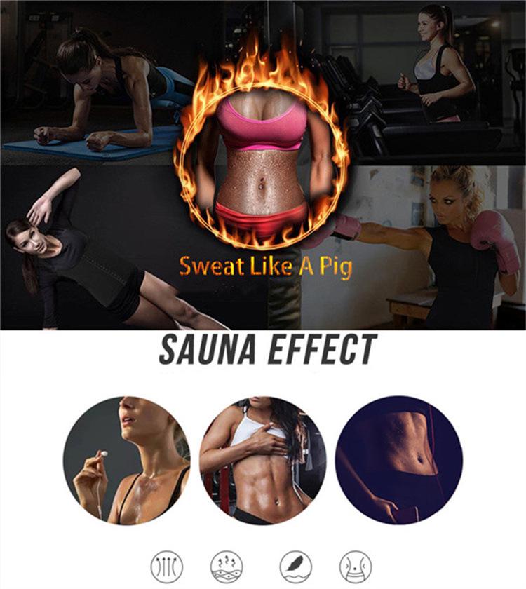 Женский фитнес-боди с молнией и короткими рукавами, вызывающий потоотделение