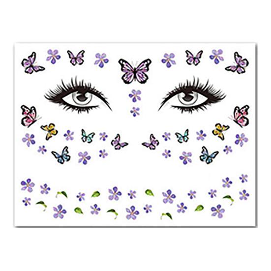 Наклейки-тату, очаровательные крылья бабочки, водонепроницаемые, безопасные, блестящие, детские татуировки, наклейки для вечеринок, фестивалей