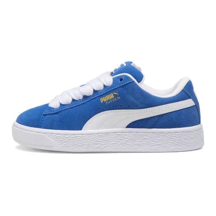 PUMA Suede XL Abrasion Resistant Low top Kids' Skateboarding Shoes Blue 396577-01