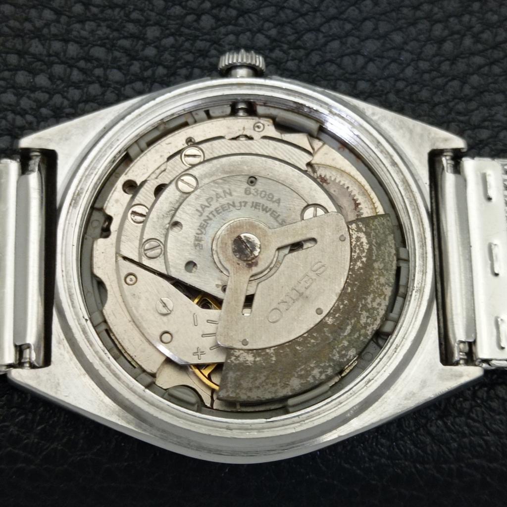 АВТОМАТИЧЕСКИЕ 6309A ВИНТАЖНЫЕ SEIKO 5 ЯПОНИЯ МУЖСКИЕ ЧАСЫ С ЗЕЛЕНЫМ ЦИФЕРБЛАТОМ a701642-5