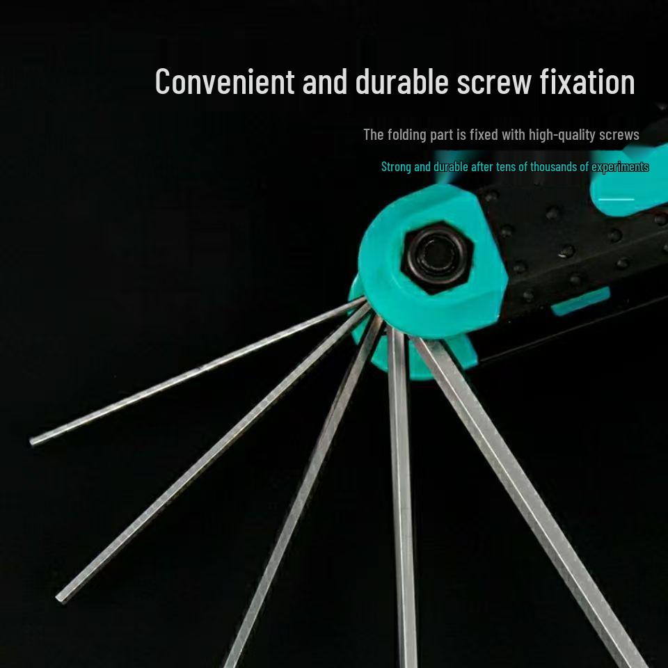 Складной набор шестигранных и Torx ключей, Хром-ванадиевая сталь
