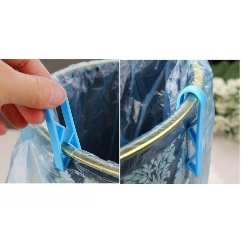 2pcs Garbage Bin Clip, Anti Slip Fixing Clip for Garbage Bag