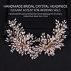 Bridal Hair Comb with Rhinestones for Wedding Veil Accessories Durable Alloy Base Crystal Embellishment Lightweight Design