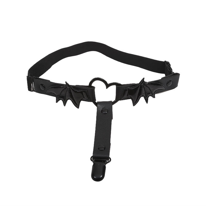 1 пара сексуальных цепочек на бедро в виде сердца, подвязка для ноги, ремень для женщин, портупея с веревкой и крыльями летучей мыши, аксессуары для личности, готический панк-стиль