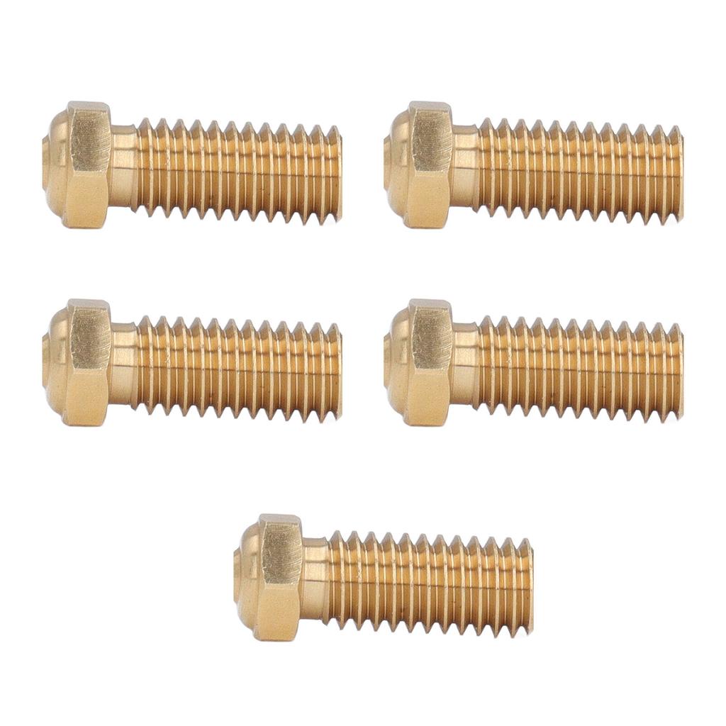 5PCS 3D Printer Brass Nozzle 0.4mm Extruder Nozzle for QIDI X Max3 Smart3 Plus3
