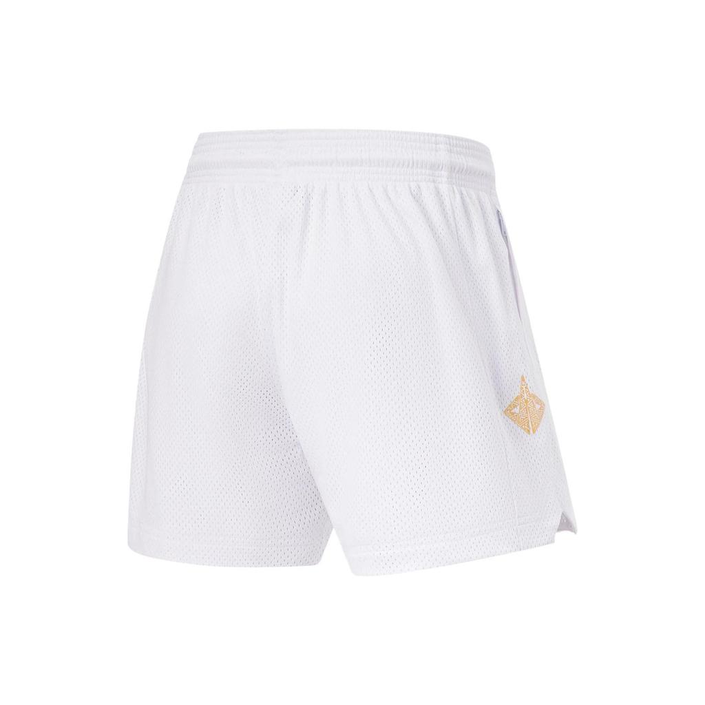Li-Ning Спортивная серия Life Series с логотипом и средней талией, однотонные спортивные шорты с прямыми штанинами, мужские штаны AAPT037-6