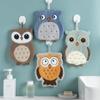 Hangable Kitchen Handkerchief Soft Cleaning Cloth High Quality Owl Hand Towels  Kitchen Home