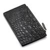 [Revetta] Кошелек-фрагмент из крокодиловой кожи, Тонкий кошелек, Черная кожа, Кошелек для монет, Отделение для купюр и карт, Мужской, Натуральная кожа [212crw]