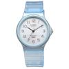 Casio Аналоговые часы MQ-24S-2B с уретановым ремешком, унисекс, прозрачно-голубые, импортные [параллельный импорт]