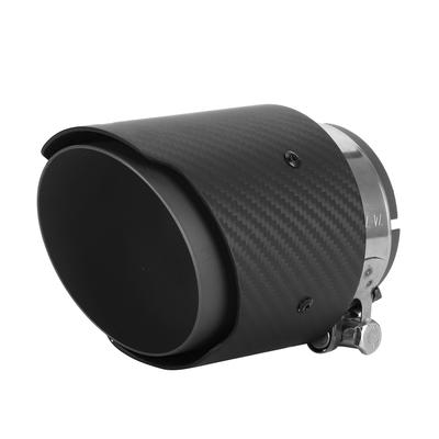 Насадка на выхлопную трубу из углеволокна, вход 80 мм, выход 101 мм, прямая, матовая, подходит для Mazda CX5 CX4(Матовый черный
