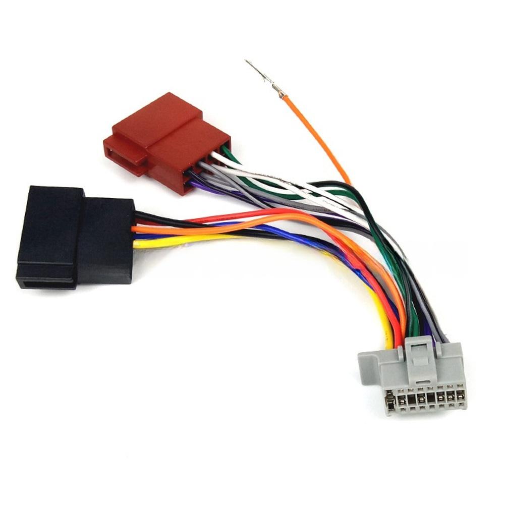 For ALPINE-Compatible For ISO 16 Pin Car Radio Wiring Harness Adapter 12V ABS Audio Connector for Rear Mount Installation Radio Accessories 4