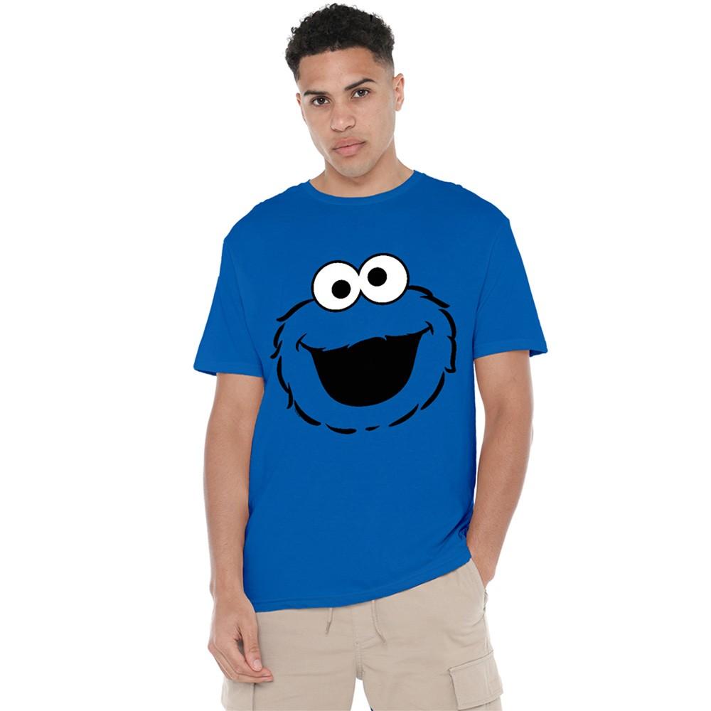Sesame Street Cookie Monster Full Face T-Shirt S-4XL Royal