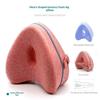 Heart Shaped Breathable Knee Pillow Orthopedic Memory Foam Leg Support Cushion for Sciatica Pregnancy Side Sleepers Use