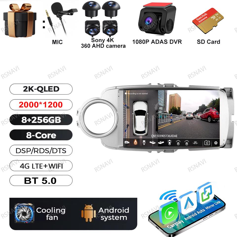 Android 16 Multimedia For Toyota Yaris 2012 2013 2014 2015 2016 2017 LHD Car Radio Video Player Audio Auto BT Autoradio GPS RDS