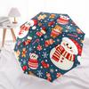 1pc Christmas ornaments Automatic Folding Umbrella - Portable Collapsible Design, 8-Rib Iron Frame, Durable Fabric yy251125182