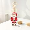 Брелок-подвеска Yousheng, сверкающие стразы, дизайн Санта-Клауса, металлический брелок для ключей, декоративный держатель для ключей, украшение для сумки друзей