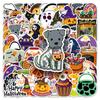 Хэллоуинские наклейки в стиле граффити: 100 шт. Мультяшные наклейки DIY для чемоданов и чехлов для телефонов