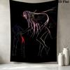Franxx Zero Two Wall Tapestry Aesthetic Wall Hanging Printed Fabric Blanket Decorative Tapestries For Bedroom Living Room Home Decor