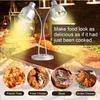 Food Heat Lamp Portable 2-Head Food Warmer Light Freestanding Commercial Electric Catering Food Warmers for Kitchen Restaurant