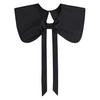 Lapel Bowknots False Collar for Women Blouse Half Shirt Detachable Collar Big Lapel Shoulder Wraps Cape Girls Fake Collar