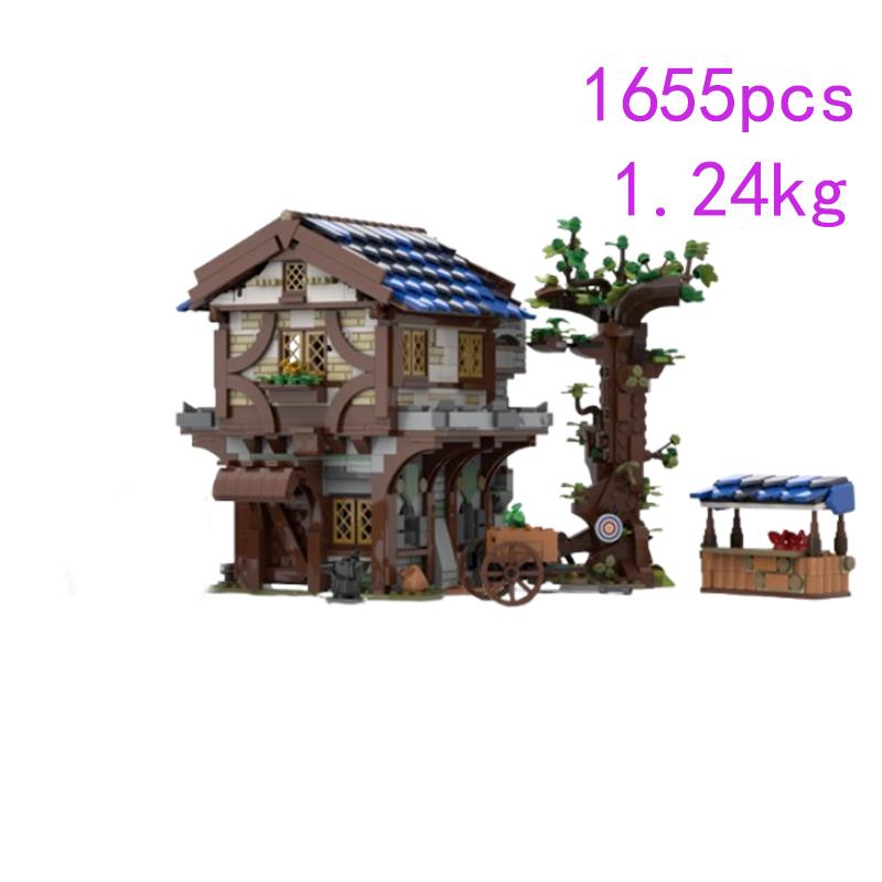 32 точки MOC -185913 73773 77684 80710 79749 вид на улицу DIY сборка из мелких деталей конструктор головоломка модель игрушка подарочный набор orn