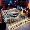 Blank Serenity Carpet Rug for Living Room Bedroom Home Sofa Decoration,Kids play Nonslip Floor Mat