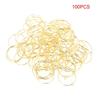 100Pcs Gold/Silver Color Steel Circle Earring Loops Earring Hoop Rings  Earrings Pendant